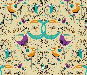Tapeet Groovy Birds WP182084