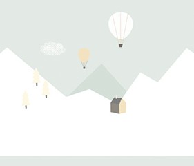 Bordüür Montgolfieres 7501-1