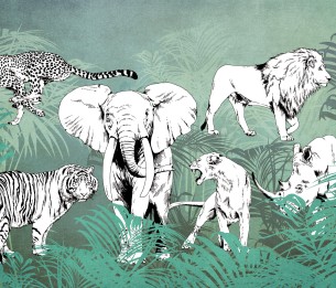 Mural Wildlife V102-2