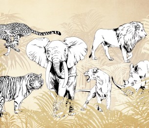 Mural Wildlife V102-3