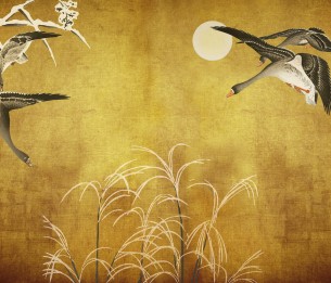 Mural Oriental Ducks V103-2