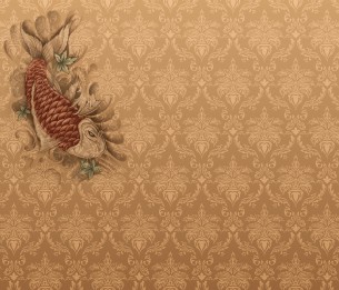 Mural Koi Fish V119-1