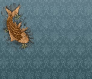 Mural Koi Fish V119-2