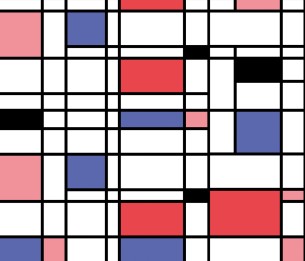 Mural Mondrian V128-2
