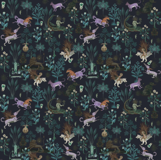 Fototapeet Botanic Beast Purple