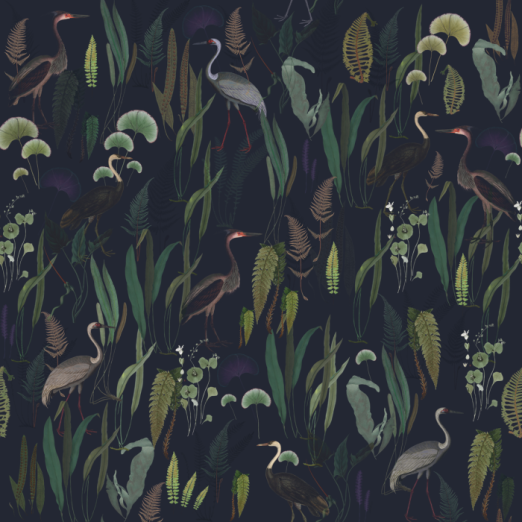 Fototapeet Calm Heron Navy