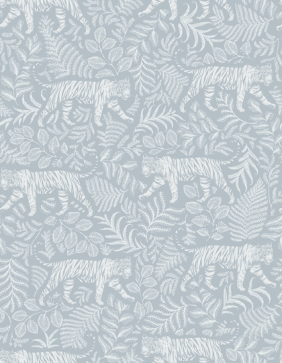 Fototapeet Camouflaged Tiger Blue