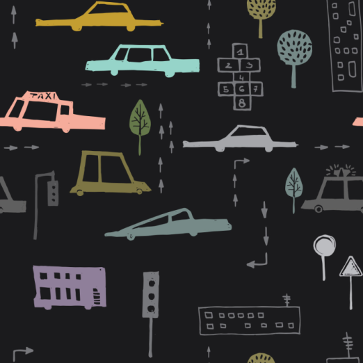 Fototapeet Cars Black