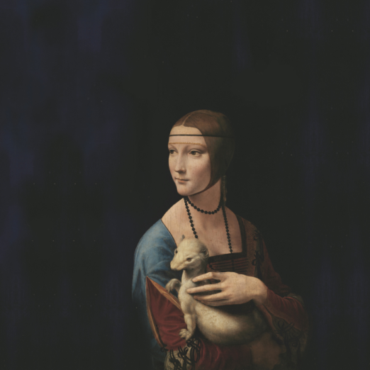 Fototapeet Lady with an Ermine