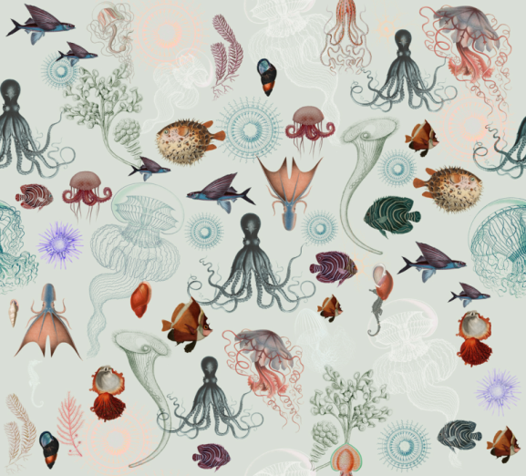 Fototapeet Underwater World Light