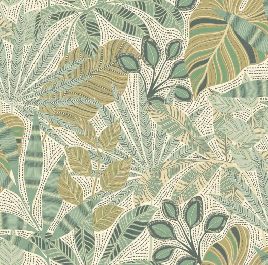 Tapeet Kirra Leaf Citrus/Green 100031EH