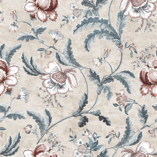 Tapeet Tapestry Floral Vermilion Blue 100042EH