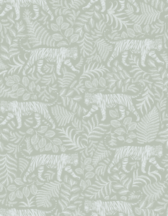Fototapeet Camouflaged Tiger Light Green