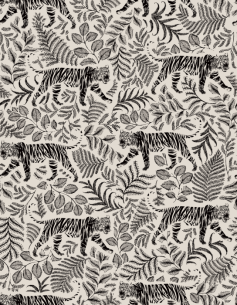 Fototapeet Camouflaged Tiger White
