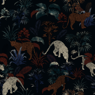 Fototapeet Cheetah Black